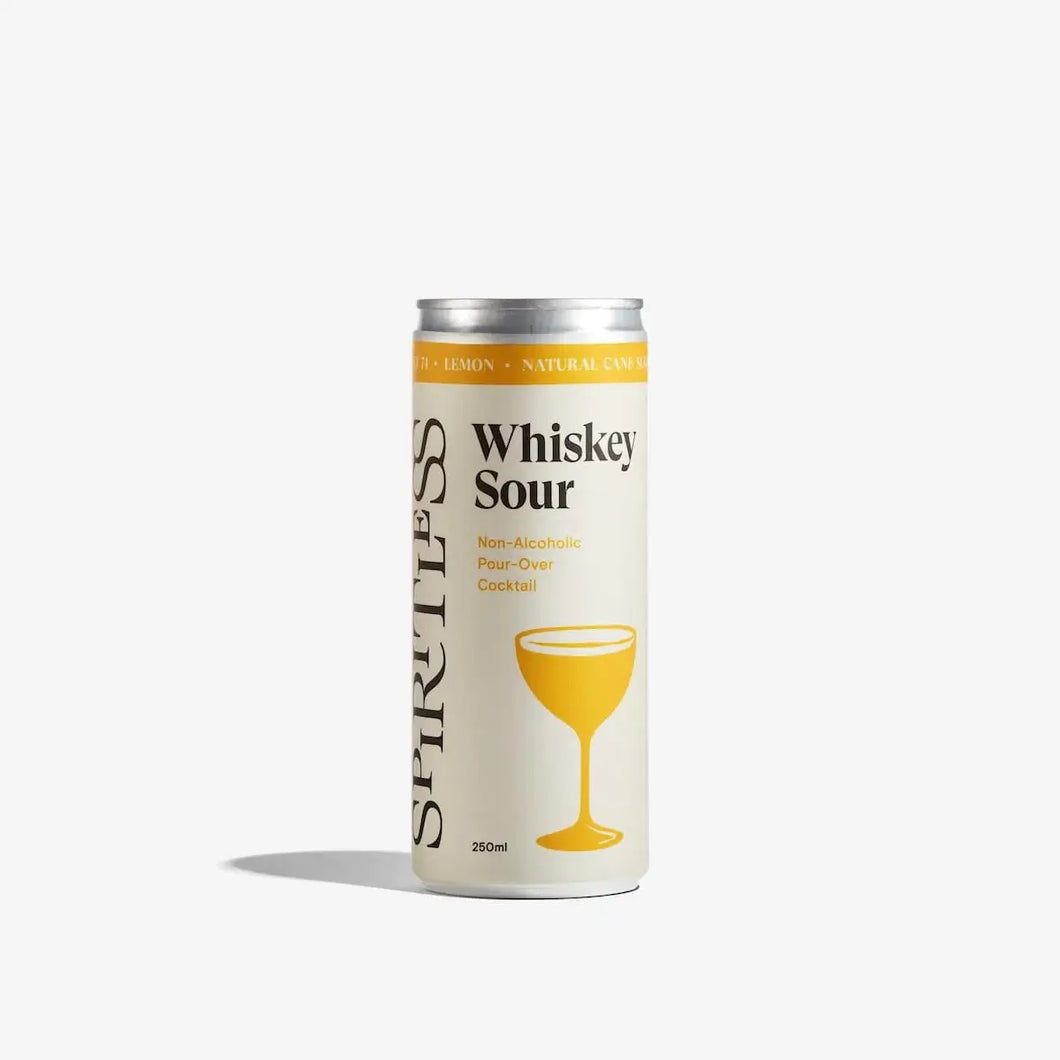 Spiritless Whiskey Sour Pour-Over Cans