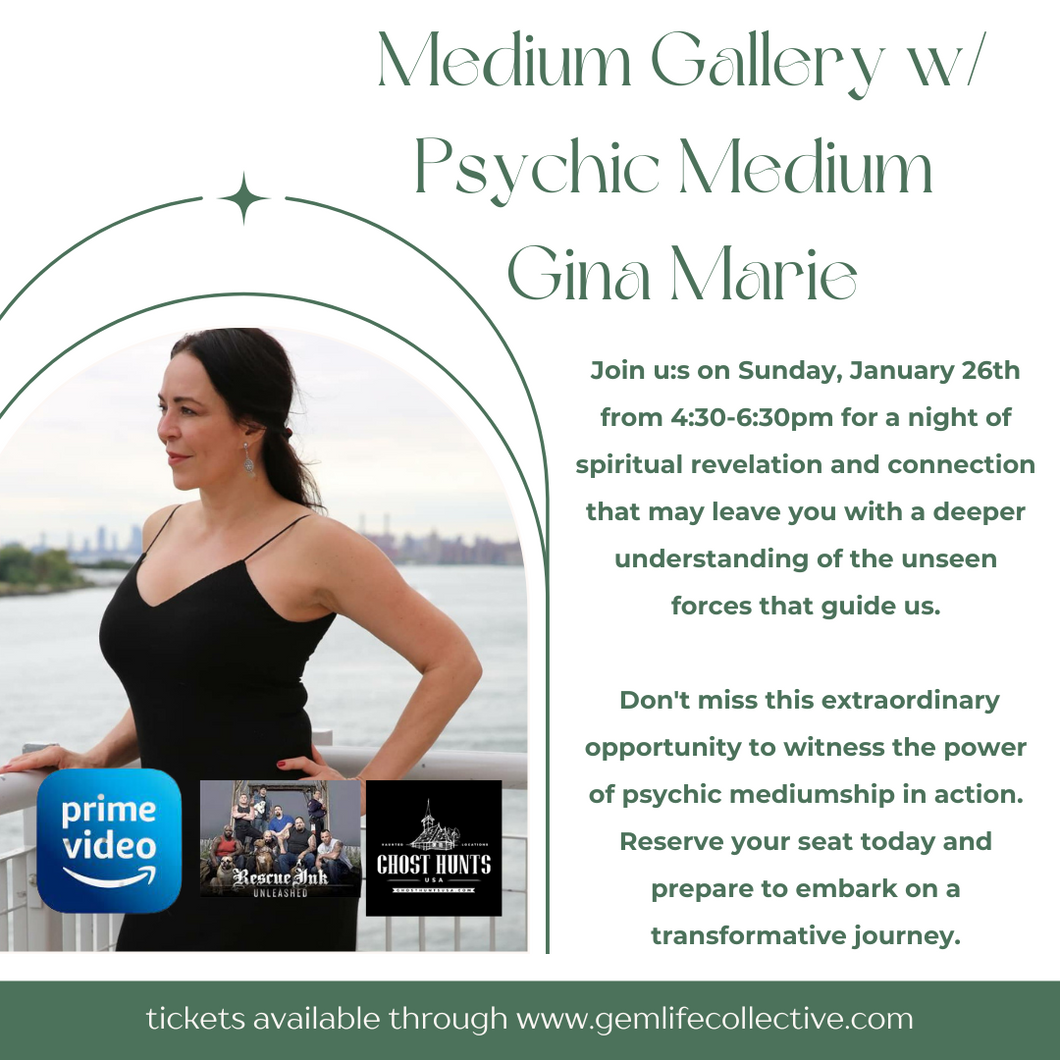 Medium Gallery with Psychic Medium Dr. Gina Marie on 1/26/25