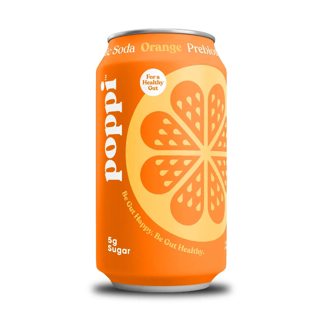 poppi, Orange, A Healthy Sparkling Prebiotic Soda