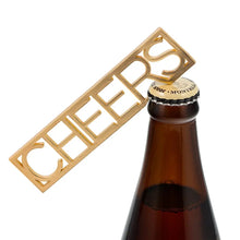 Load image into Gallery viewer, Gold CHEERS Bottle Opener
