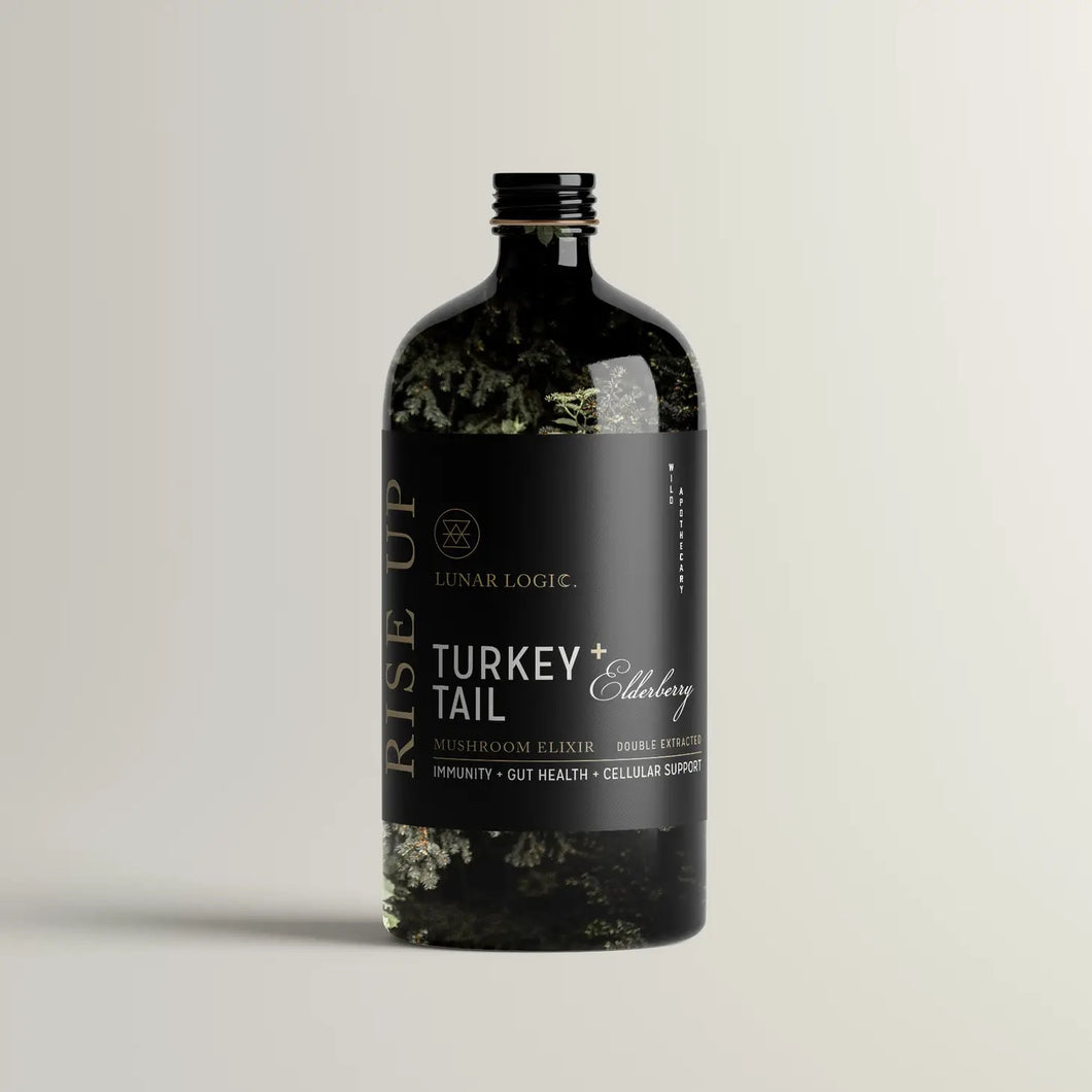 Lunar Logic Wild Apothecary RISE UP / Turkey Tail + Elderberry Mushroom Elixir