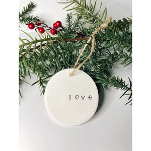 Sentimental White Ornament