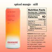 Load image into Gallery viewer, Moment Still Spiced Mango Botanical Water

