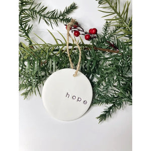 Sentimental White Ornament