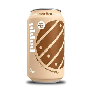 poppi, Root Beer, A Healthy Sparkling Prebiotic Soda