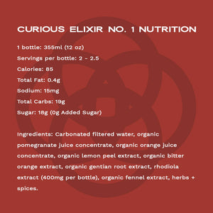 Curious Elixir No. 1 Booze-Free Cocktails